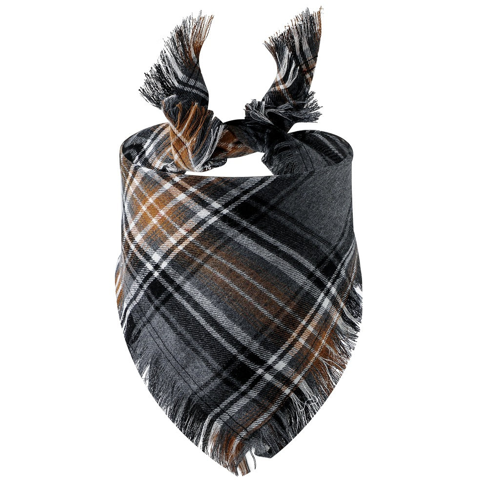Écharpe Triangle en Plaid pour Chien - Papapattes