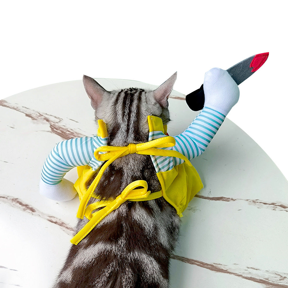 Costume de Chat Assassin Jaune - Papapattes