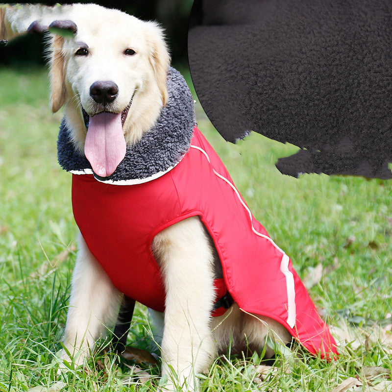 Vêtement chaud réfléchissant pour grand chien - Papapattes