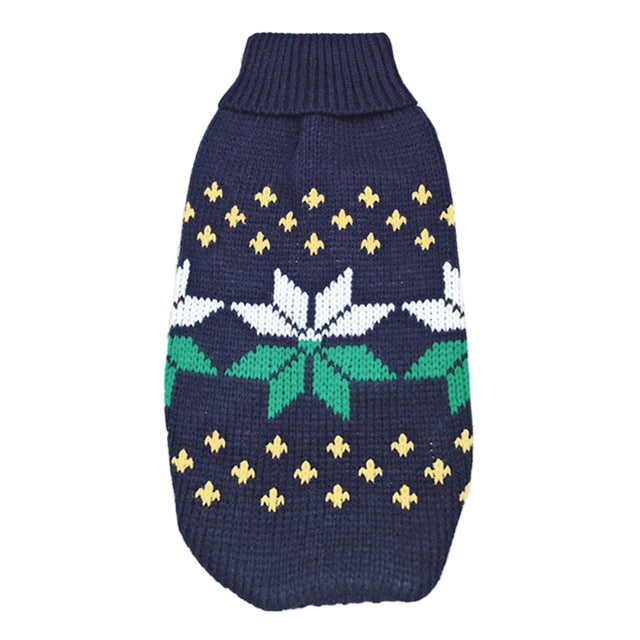 Pull en Tricot à Col Roulé Flocon de Neige - Papapattes