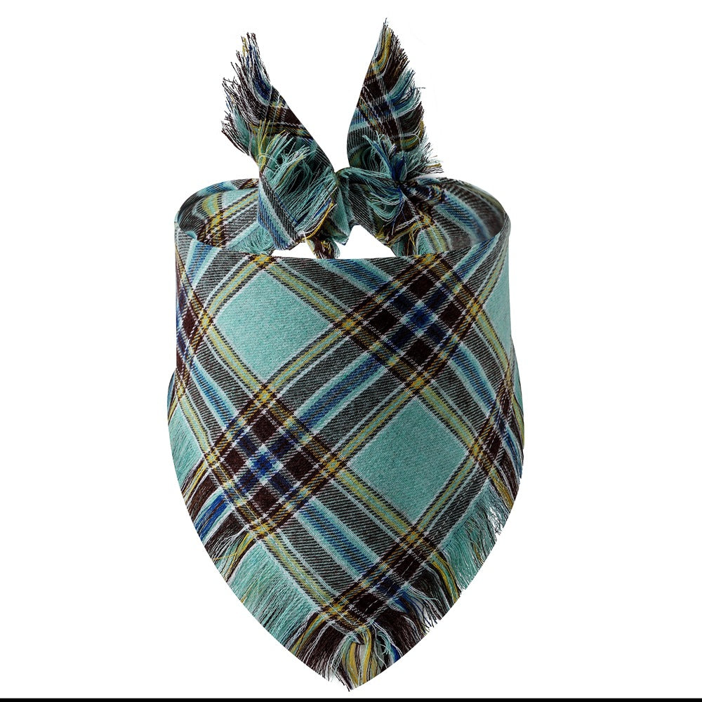 Écharpe Triangle en Plaid pour Chien - Papapattes