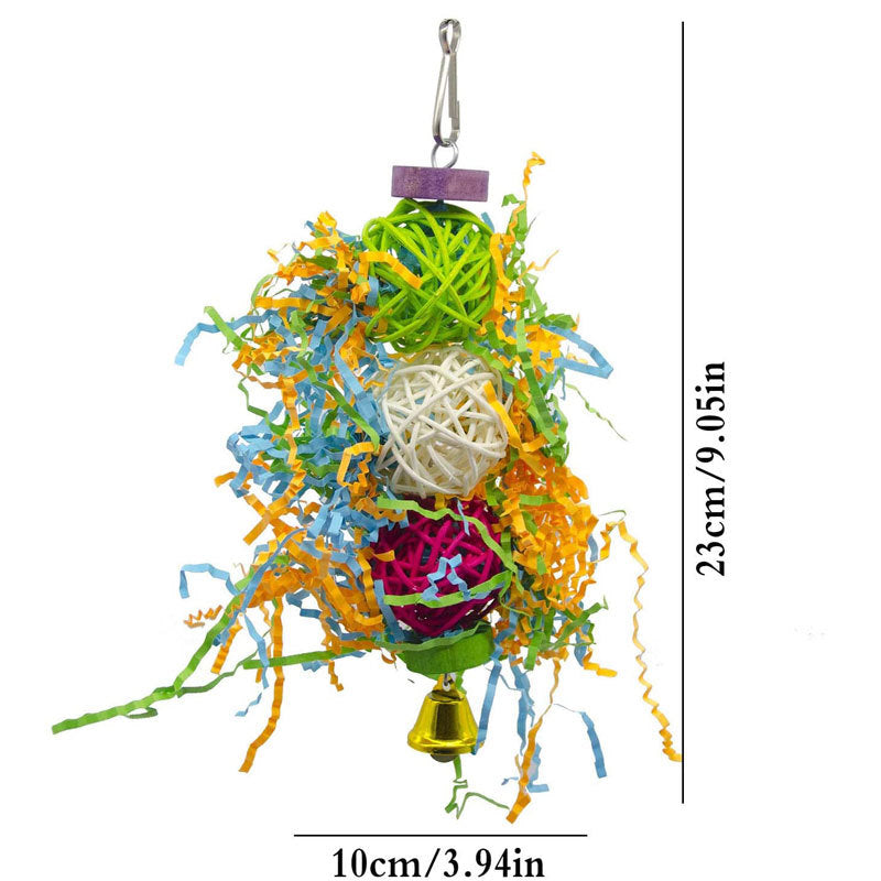 Set de 3 Jouets Colorés pour Oiseaux - Papapattes