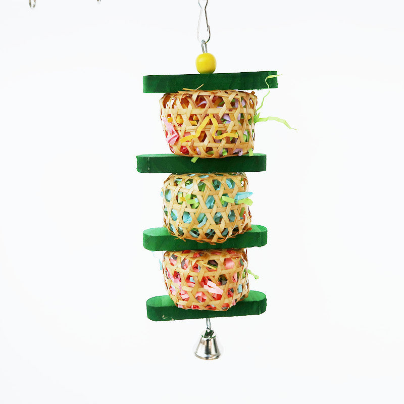 Jouet en Bois Tressé pour Oiseaux - Papapattes