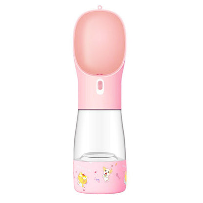 Gourde et gamelle portable pour chien, pratique pour les promenades et voyages.