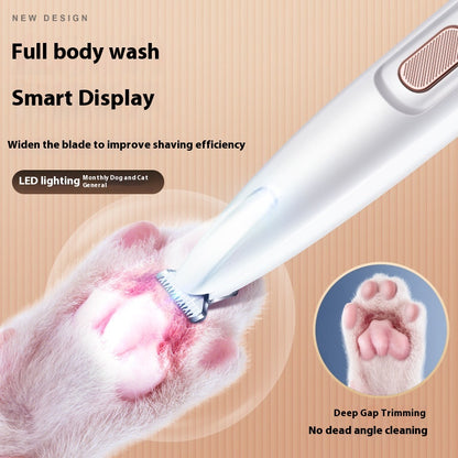Tondeuse étanche à LED pour entretenir les pattes des chiens