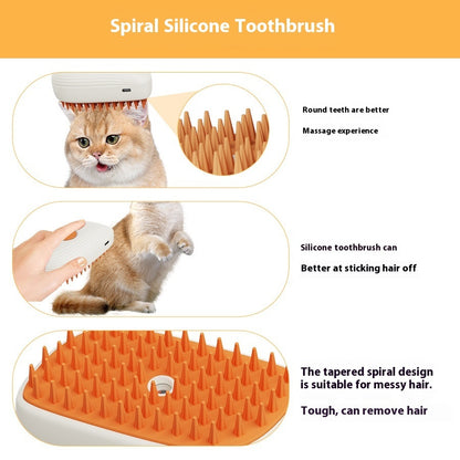 Brosse à vapeur rechargeable pour le toilettage d'animaux