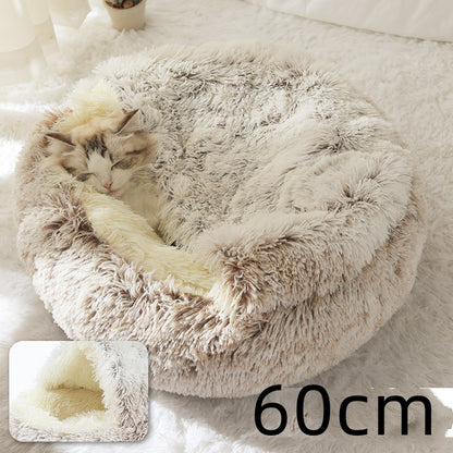 Lit douillet 2 en 1 pour chien et chat, confort partagé