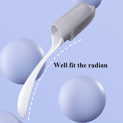 Brosse à dents en silicone pour chiens et chats, parfaite pour le brossage doux.