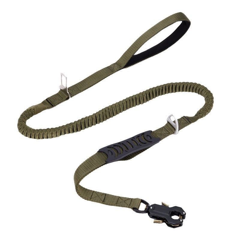 Laisse pour chien en nylon élastique anti-choc
