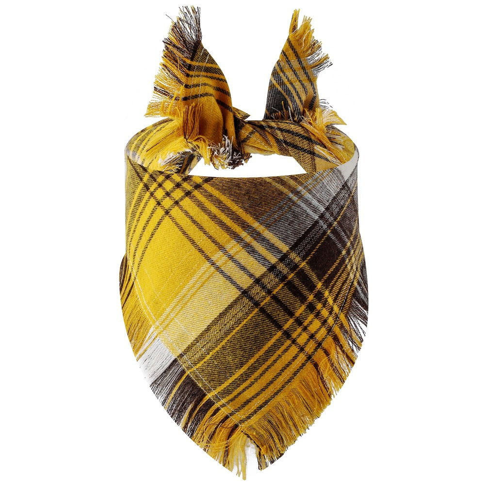 Écharpe Triangle en Plaid pour Chien - Papapattes