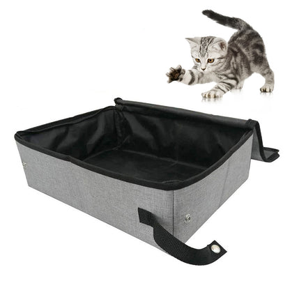Bac à litière pliable pour chat - Confort optimal - Papapattes