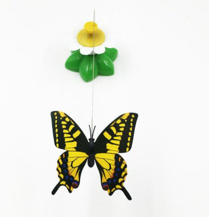 Fleur électrique rotative qui divertit et stimule les animaux.