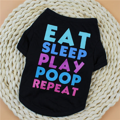 T-shirt confortable pour chiens et chats, idéal pour l'été.