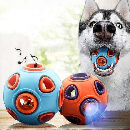 Balle lumineuse et sonore pour chien, jeu actif