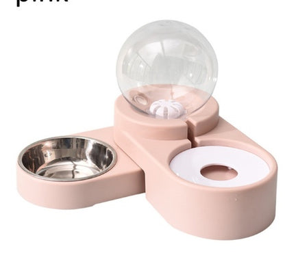 Gamelle automatique en acier inoxydable pour chien