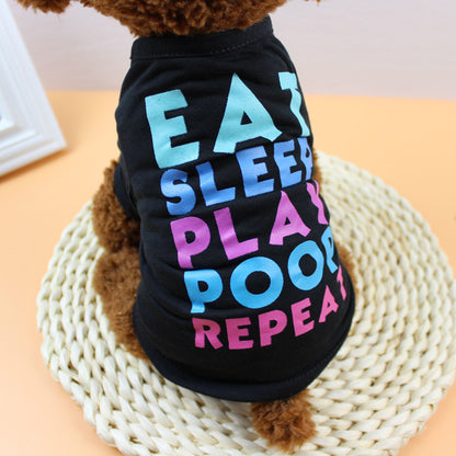 T-shirt confortable pour chiens et chats, idéal pour l'été.