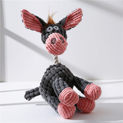 Jouet en Peluche Chien Donkey Squeaky - Papapattes