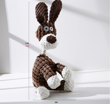 Jouet en Peluche Squeaky Donkey pour Chien - Papapattes