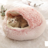 Lit douillet 2 en 1 pour chien et chat, confort partagé