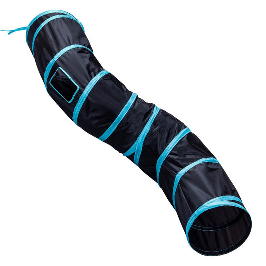 Tunnel pliable amusant pour chats - Papapattes