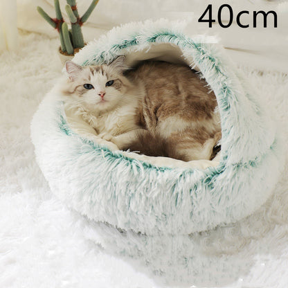 Lit douillet 2 en 1 pour chien et chat, confort partagé