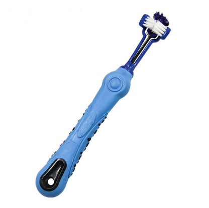 Brosse à dents triangulaire pour chien, soin dentaire