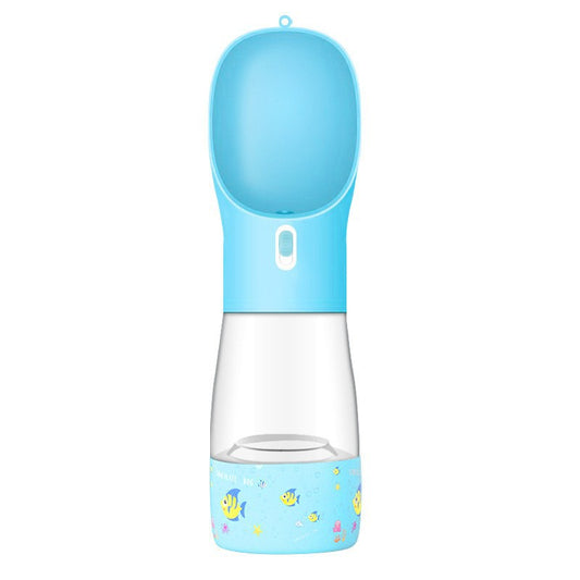Gourde et gamelle portable pour chien, pratique pour les promenades et voyages.