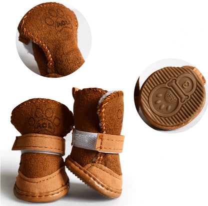 Bottes d'Hiver Velours pour Chien - Papapattes