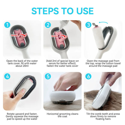 Brosse à poils innovante pour chats, douce au toucher