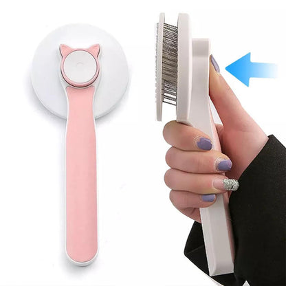 Brosse auto-nettoyante pour chats et chiens, pratique et efficace
