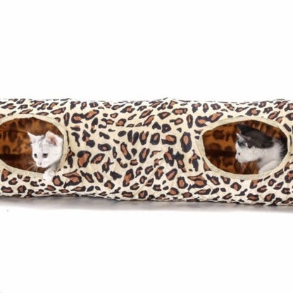 Tunnel de jeu en peluche pour chat - Papapattes