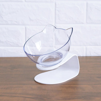 Support de gamelle élevé pour chat, pratique et élégant