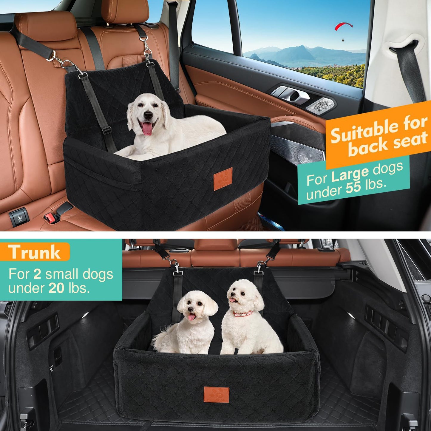 Tapis de voiture pour chien, anti-salissure et confortable