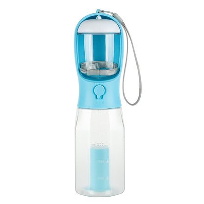 Bouteille d'eau multifonction pour chiens et chats, pratique pour les voyages.