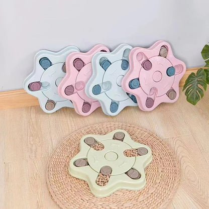Jouet puzzle interactif pour chien, idéal pour les repas lents.