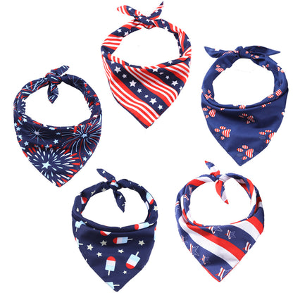 Écharpe anti-bave design drapeau américain - Papapattes