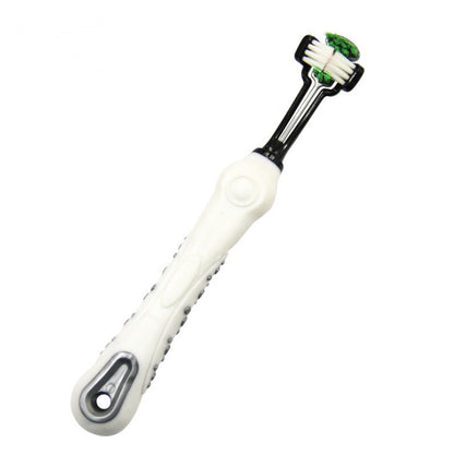 Brosse à dents triangulaire pour chien, soin dentaire
