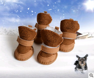 Bottes d'Hiver Velours pour Chien - Papapattes