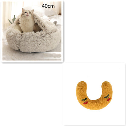 Lit douillet 2 en 1 pour chien et chat, confort partagé
