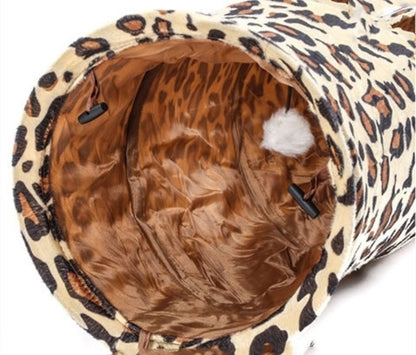 Tunnel de jeu en peluche pour chat - Papapattes