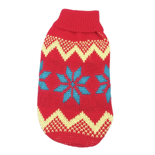 Pull en Tricot à Col Roulé Flocon de Neige - Papapattes