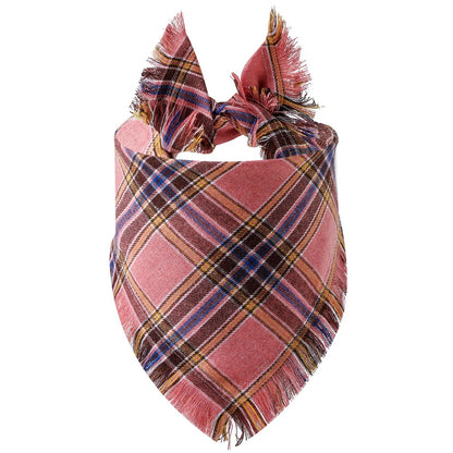 Écharpe Triangle en Plaid pour Chien - Papapattes