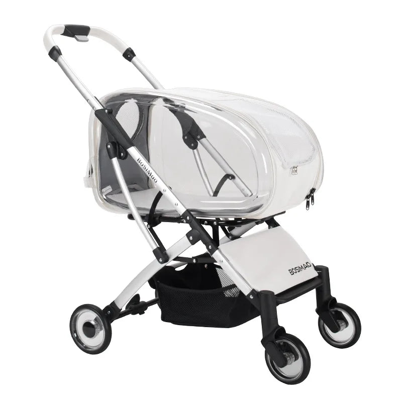 Chariot Pliable pour Chiens et Chats - Confort et Style