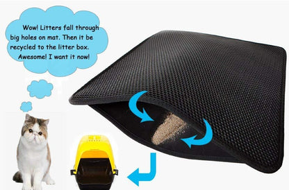 Tapis de litière imperméable pour chats, facile à nettoyer
