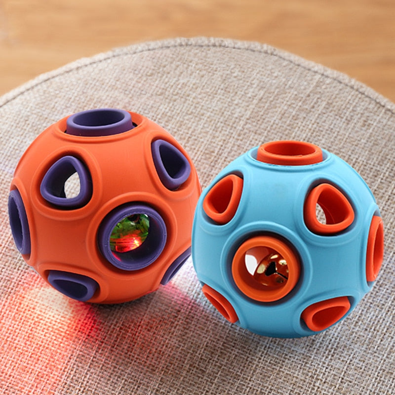 Jouet interactif pour chiens - balle amusante en caoutchouc
