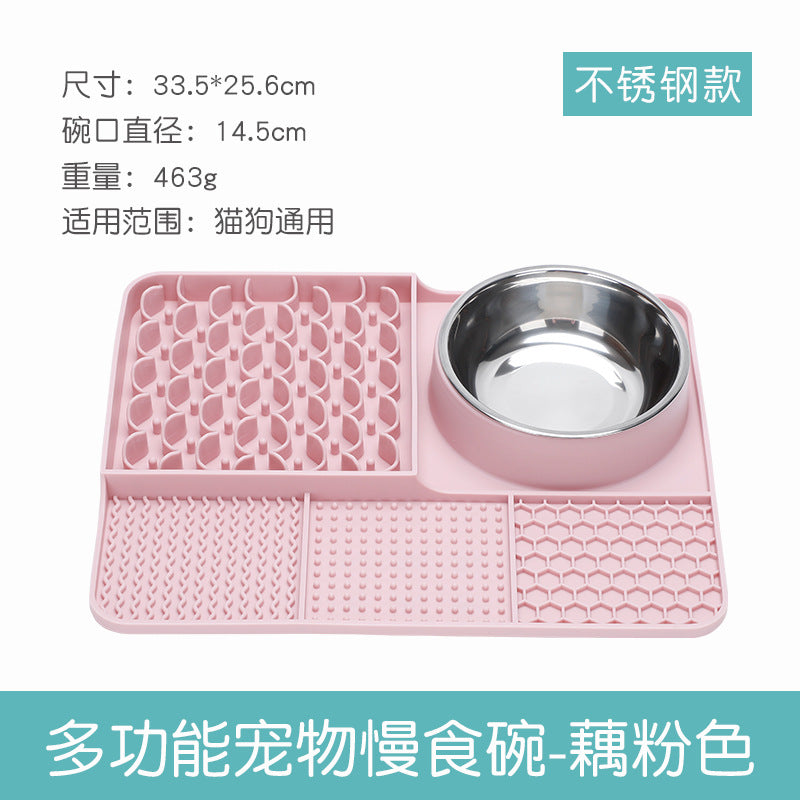 Gamelle anti-étouffement en silicone pour chien