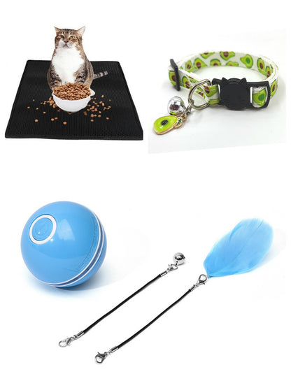 Balle LED laser électronique pour chats en action