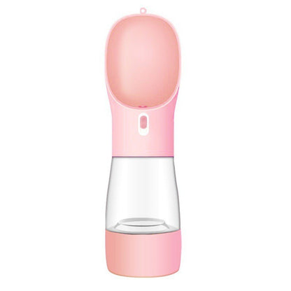 Gourde et gamelle portable pour chien, pratique pour les promenades et voyages.