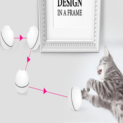Balle LED laser électronique pour chats en action