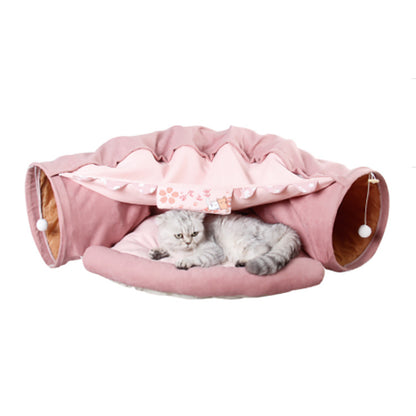 Tunnel à Litière Démontable pour Chats - Papapattes
